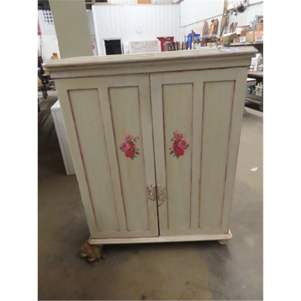 Painted Entertainment Cabinet 55" x 42" x 24"