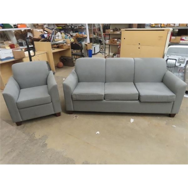 Cloth Couch & Matching Chair