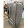 Image 2 : Kitchen Aide SS Fridge 26 CF w Bottom Freezer & Water 70" x 36" x 33"