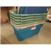 Image 2 : 7 Poly Storage Tubs w Lids
