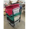 Image 2 : 10 Poly Storage Tubs w Folding Lids