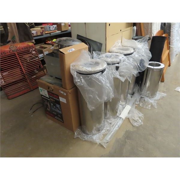 Complete CSA 7" Sential SS Isulated Chimney 4 x 3' Lengths & 1-2' , 2 x Double Blkack Wall Pipe 36",