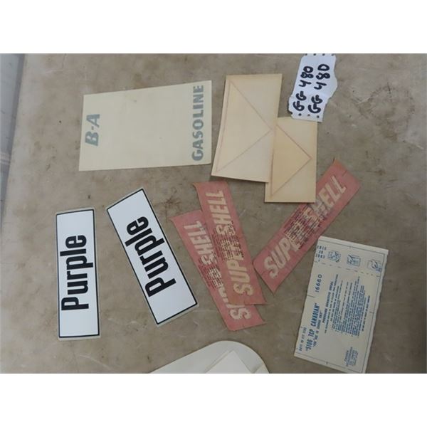 9 Stickers - BA , Shell, Purple Plus