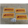 Image 1 : 4 Buffalo Gasoline Stickers 5" X 11"