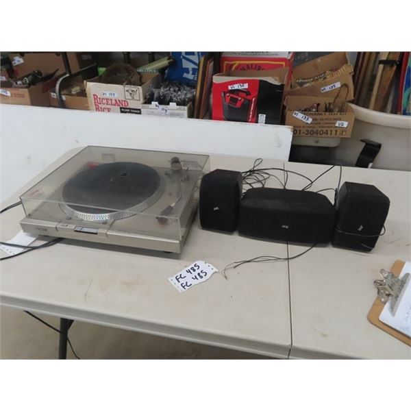 Sony Turntable, JVC Surround Sound
