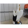 Image 2 : (JB) Larged Carved Pelican By Local Artist Approx 36" X 17"