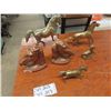 Image 1 : 6 Brass Horse Ornaments & Book Ends