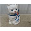 Image 2 : 2 Ceramic Cookie Jars, Teddy Bear & Cat