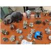 Image 2 : Approx 40 Elephant Figurines & Statues- Glass , Ceramic, Wood & Metal