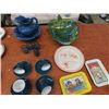 Image 3 : 36Pcs - Various - 24Kt Gold Rimmed Plates, Pottery Pitcer, Carnival Glass, Little Bo Peep Dish, Camp