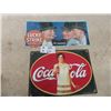 Image 1 : 2 Metal Signs 1) Coca Cola 12" x 17" & 1) Lucky Strike 9" x 19"