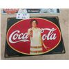 Image 2 : 2 Metal Signs 1) Coca Cola 12" x 17" & 1) Lucky Strike 9" x 19"