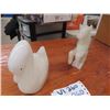 Image 2 : 2 Alabaster Figurines, Swan & Unicorn