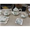 Image 2 : (J) 14 Pc Royal Staffordshire China - Plates, Tea Pot, Sugar & Creamer, Butter Dish Plus