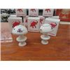 Image 2 : (J) 18 Boiled Egg Holders, & 12 China Figurines