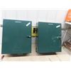 Image 1 : (ST)2 Metal Locking Wall Mount Cabinets Both are 24" x 20" x 9" - One Key for Both