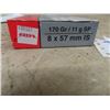 Image 2 : (JP) 20 Rds - 8 x 57 Ammo MUST HAVE VALID PAL TO PURCHASE- PICK UP ONLY - WE DO NOT SHIP ANY AMMO