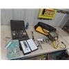 Image 1 : De Walt Tool Bag, Halogen Light, Saws All Kit, Digital Lazer Measure, & Gate Hardware