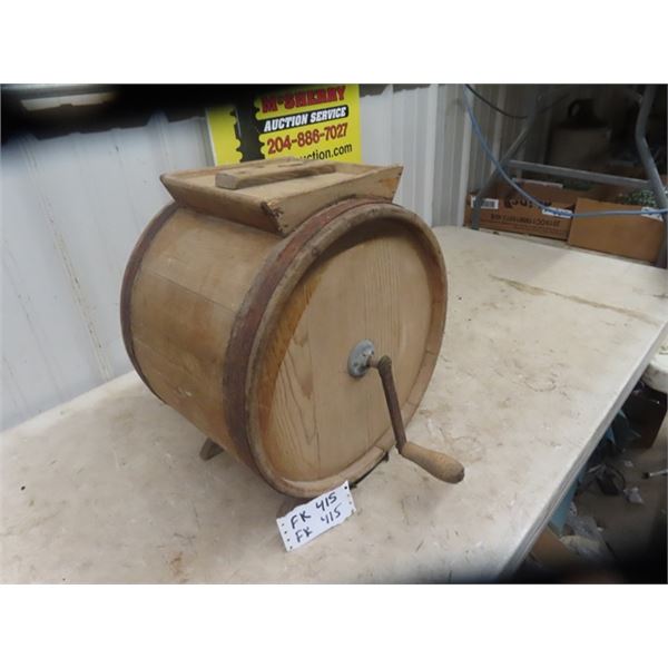 (FK) Wooden Butter Churn