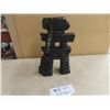 Image 1 : (WH) Hand Carved & Signed Stone Inukshuk 7" x 12"