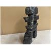 Image 2 : (WH) Hand Carved & Signed Stone Inukshuk 7" x 12"