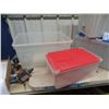 Image 2 : 5 Storage Bins - 4 Have Lids