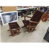 Image 1 : (BZ) Gliding Rocker & Ottoman