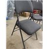 Image 2 : 4 Folding Chairs Upholstered & Metal