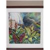 Image 2 : Original Watercolor II, Signed by Peggy Chun, Large Framed & Matted 28" x 28"