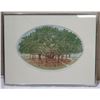 Image 1 : Banyan Tree, Signed by David Warren, Framed & Matted 14" x 18"