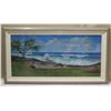 Image 1 : Very Large Framed Art, Nanakuli Tree, Signed by Dorothy Buscemy 29" x 52"