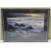 Image 1 : Na'Au Ocean Print Human Connection, Framed 24" x 18" Limited Ed. 12/1000