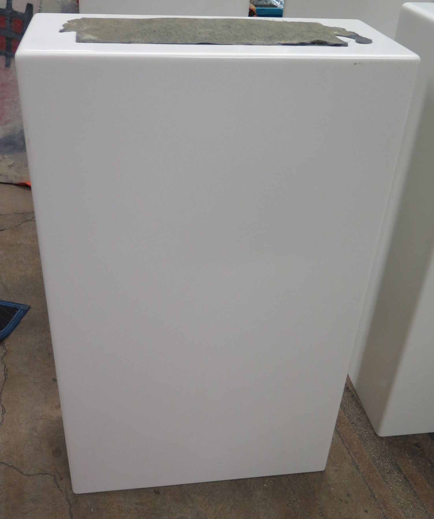 Tall White Rectangular Display Stand 22