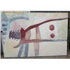 Image 1 : Very Large Moving to Symbolic, Mixed Media Canvas, Signed by Robert Winslow 48" x 70"