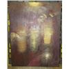 Image 1 : Very Large Painting on Canvas "Full Turn Encaustic" Signed by Howard Hersh 52" x 40"