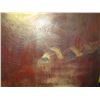 Image 2 : Very Large Painting on Canvas "Full Turn Encaustic" Signed by Howard Hersh 52" x 40"