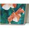 Image 2 : Framed Canvas, Large Hibiscus, Signed by Dawn Shekut, 42" x 32"