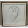 Image 1 : Large Sentinels (Koa Kia'I), Signed Rocky Ka'iouliokahihikolo'ehu Jensen, Framed 33" x 33"