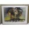 Image 1 : Large Framed Watercolor, Pele Song of Immortality, Signed A.C. Kahekiliuila Lagunero, 28" x 36"