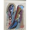 Image 2 : Large Framed Abstract Mixed Media Art, Signed by Robert Winslow, 44" x 32"