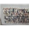 Image 2 : Very Large Mixed Media Art on Canvas, Untitled, by Scott Hile, in Acrylic Casing 32" x 84" x 4" D