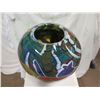 Image 2 : Glass Multicolored Deer Vase by Rick & Valerie Beck, 13" x 12"