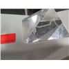 Image 8 : Granite & Glass Sculpture, Mixed Media Art by Robert Croy, 20"x7"x16"H (triangular top is cracked)