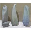 Image 1 : Qty 4 Abstract Glass Sculptures, Artist Curtis Brock, 22"-24"H