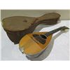 Image 1 : W.A. Cole 8-String Imperial Mandolin Patented 1891 24"L x 7.5"W in Hard Case