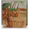 Image 1 : Art on Canvas, Ho'ola'a Wa'a by Shannon Weaver 2008 on  18" x 20"