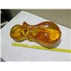 Image 8 : Amber Colored Resin Hippopotamus 22"L x 10"H
