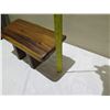 Image 8 : Wooden Stool w/ Maker's Mark Signed by Artist 17" x 8" x 8"H