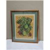 Image 2 : Framed Art, Ulu Breadfruit, Mixed Media, Signed Noni Floyd,19"x24"