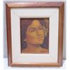 Image 1 : Framed Original Painting on Canvas, Hawaiian Woman, Signed by Nahookewa 17" x 15"